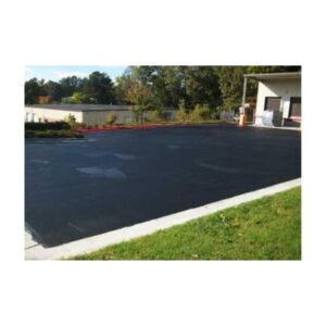 Brand New Looking Asphalt Parking Lot After Repair With Flexible Coating.