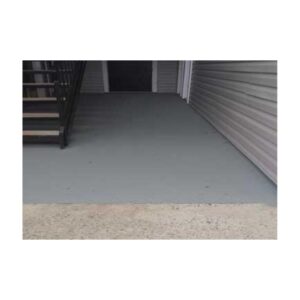 Apartment Walkways Patios Painted With Gray Anti Slip Coatings