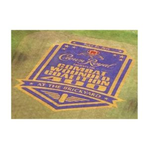 Custom Painted Corporate Logo Stencil On Pavement