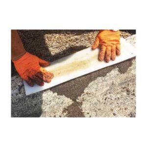 Plastic To Evenly Finish Taper The Top Of The Curb Patch.