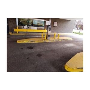 Repair Bank Drive Through Lane Concrete Curb And Island.