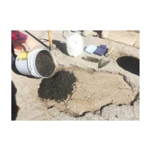 Pour Asphalt Repair Cold Patch Mix into the Pot Hole.