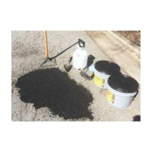 Hand Tamper Tool To Compact Asphalt Cold Patch Repair Product In Pot Hole.