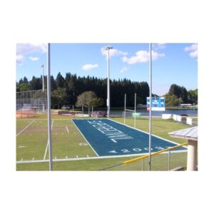 Stencil Custom Football Endzone Painting.