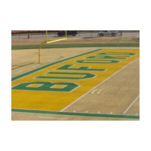 Football Custom Endzone Field Stencil.