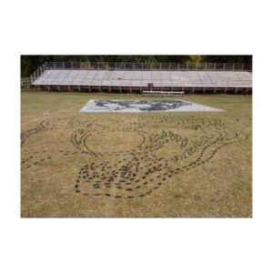 Paint Custom Logo Midfield Football Stencils.