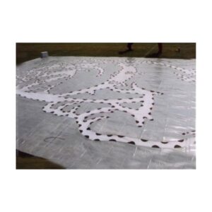 Football Midfield Logo Bulldog Stencil.