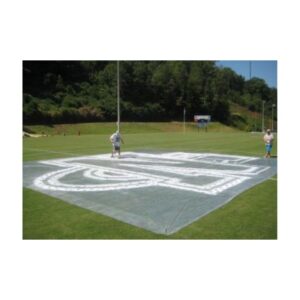 Plastic Mid Field Football Logo Stencil.