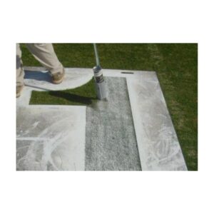 Football Field Number Stencil Painted Aerosol Paint Spray Wand.