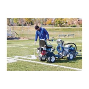Athletic Football Field Line Marking Stencil Painting With Graco Ride On Machine Ussc Athletic Field Marking Paints.