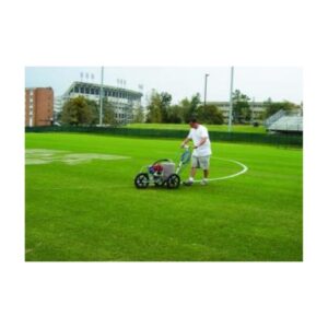 Soccer Field Line Painting With Graco Bulk Spray Machine.