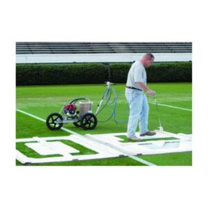 Football Field Lines Stencils Numbers Painted Graco Field Lazer Striping Machine.
