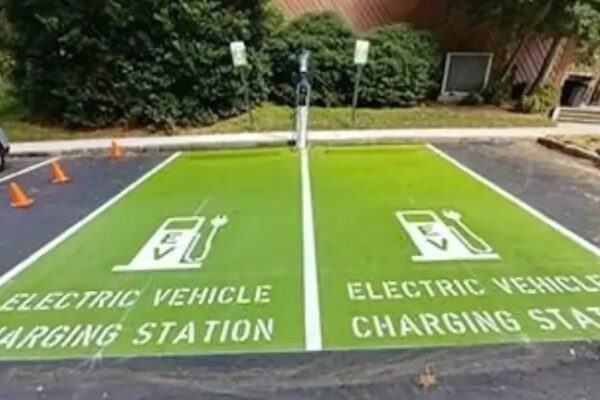 highlighting ev charging stations with durable coatings