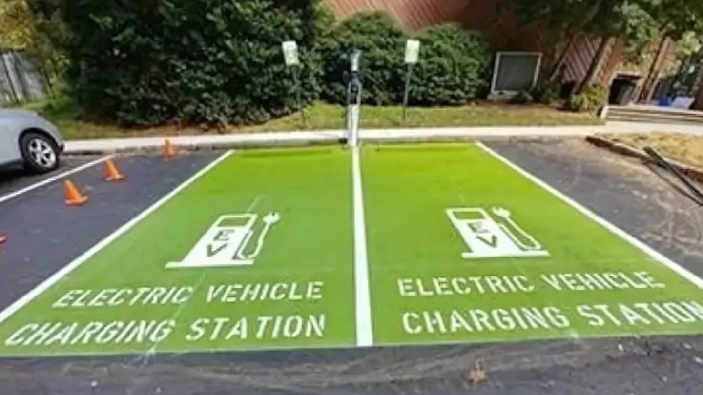 highlighting ev charging stations with durable coatings