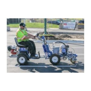 Technician Using Linelazer V 3900 Machine For Road Striping