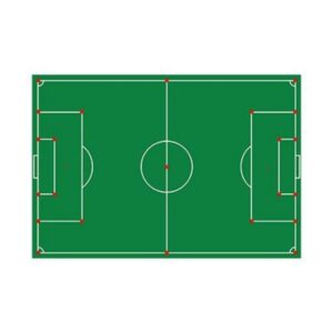 Aerial View Of A Soccer Field.