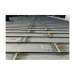 Metal Roof Panels Sealed With Fiberglass Tape And Coating