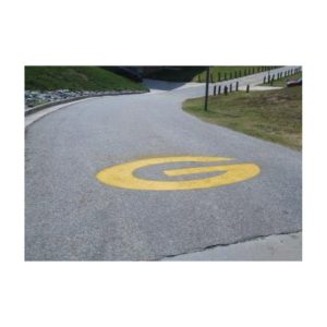 Road Street High School Stencil Logo Painting Names.