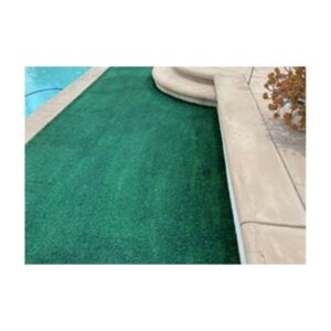 Painting synthetic turf home residential yards recycled turf green paint.