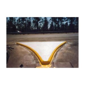 Bright Reflective Durable Liquid Thermoplastic Traffic Island Striping Lines.