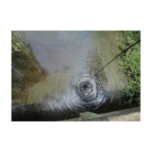 Cloudy Pond Water Surface Showing Bubbling And Active Treatment