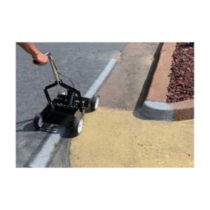 Asphalt Edge Crack Sealed With Hot Pour Applicator