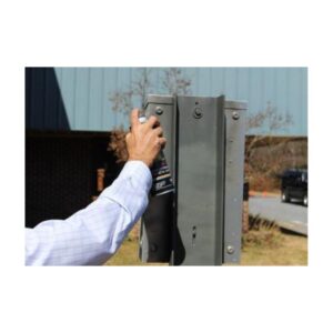 Renew Repaint Old Weathered Metal Panels Meters Posts