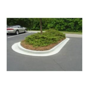 Parking Lot Concrete Protection Gray Curb Paint.