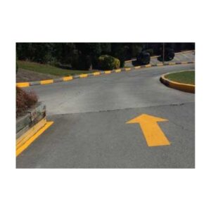 Yellow Traffic Line Marking Curb Paint