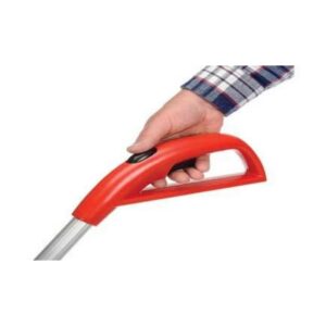 Red Handheld Scrubber Tool With Attached Cleaning Brush And Cord