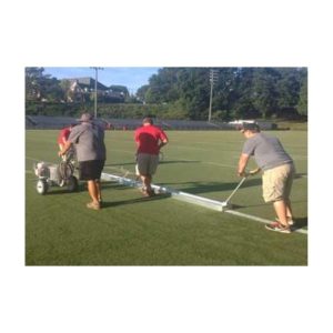 Aluminum Sled To Spray Mark Stripe Straight Lines Athletic Football Fields.