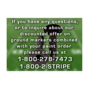 Permanent Football Field Ground Markers To Paint Stripe Mark Layout.