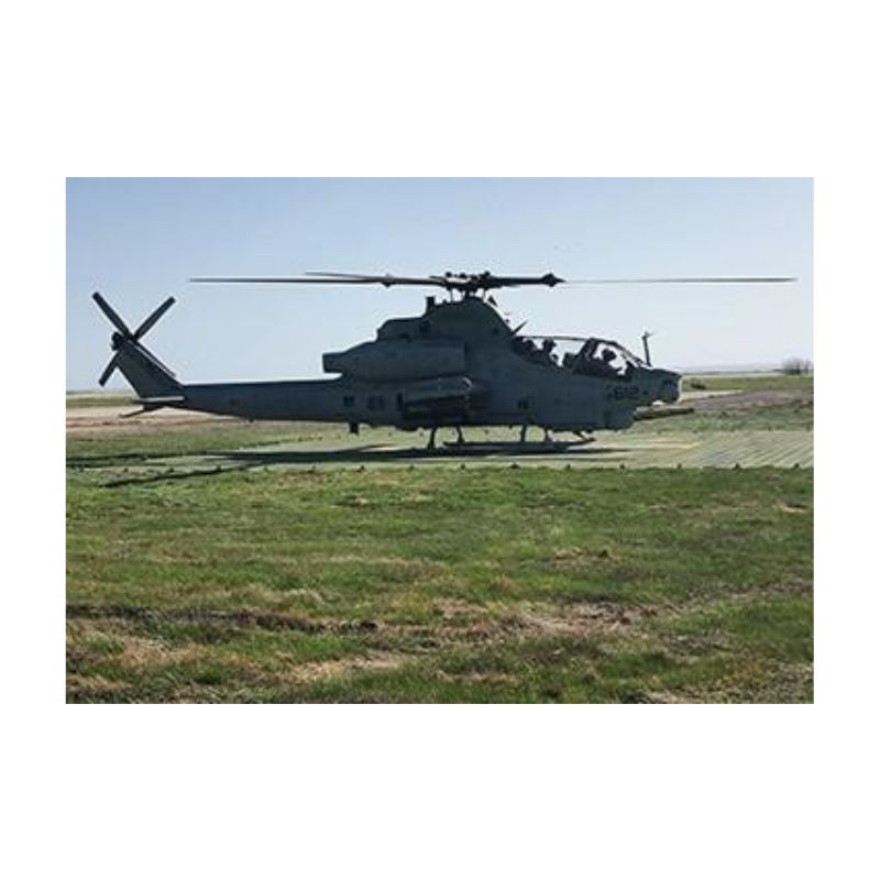 Airport runway landing zone marking application spray painting temporary lines.