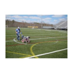 Painting removable lines line striping temporary lines soccer lacrosse football synthetic turf.