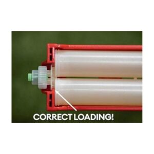 Track Repair Roller Image With Label Indicating Incorrect Loading