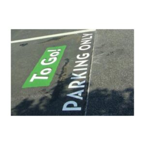 Custom Color Parking Lot Traffic Sign Paint.