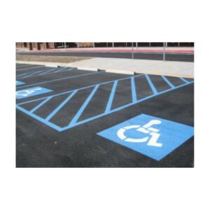 Handi Cap Blue Traffic Paint.