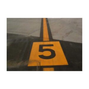 Airport Runway Line Marking Paint Direction Arrow Numbers Striping Marking Reflective Paint.