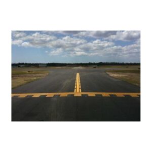 Aerial View Of A Long, Straight Road Or Runway