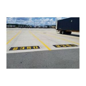 Speed Bumps And Lines On An Asphalt Surface