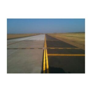 Airport Runway Yellow Paint.
