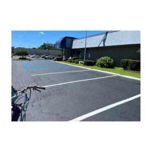 Parking Lot Line Marking Using Paint Sprayer