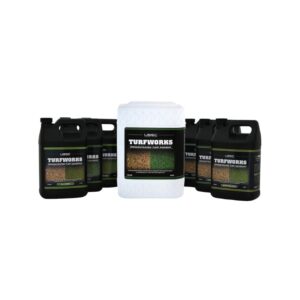 Paint Dye colorant to paint dyes brown dormant grass looking fresh natural green.