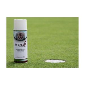 White Aerosol Can Paint For Painting Golf Course Putting Hole Cup White.
